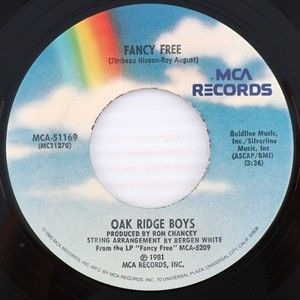 The Oak Ridge Boys Fancy Free / How Long Has It Been 1981 45 rpm 7" Vinyl Record